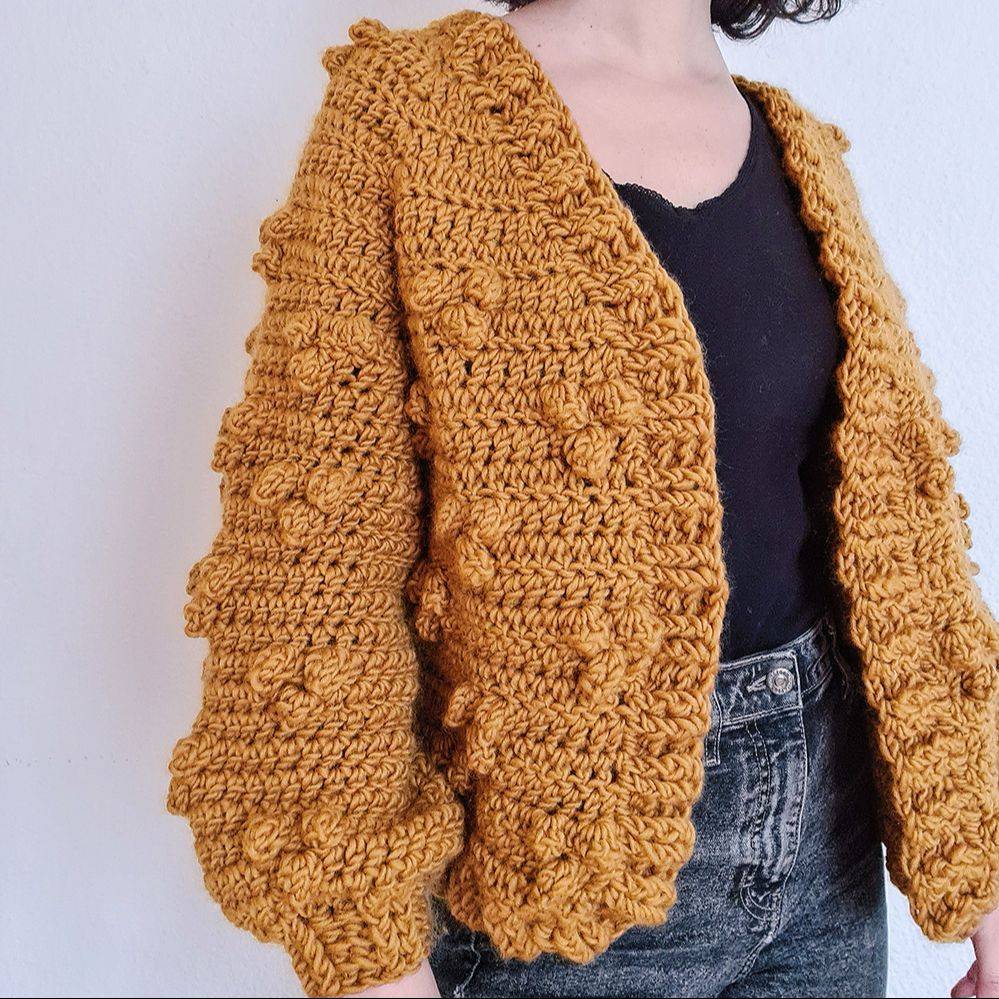 Cadigan Brotes crochet