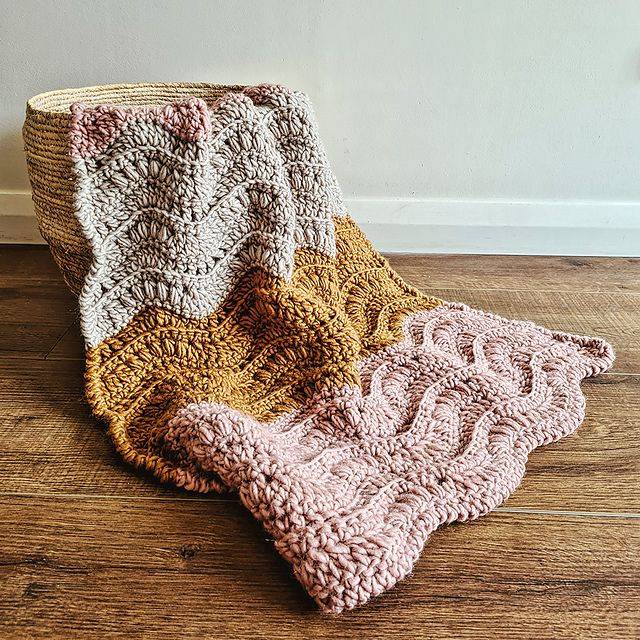 manta onda crochet