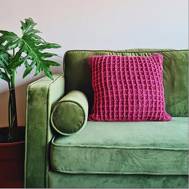 cojin chocolate crochet