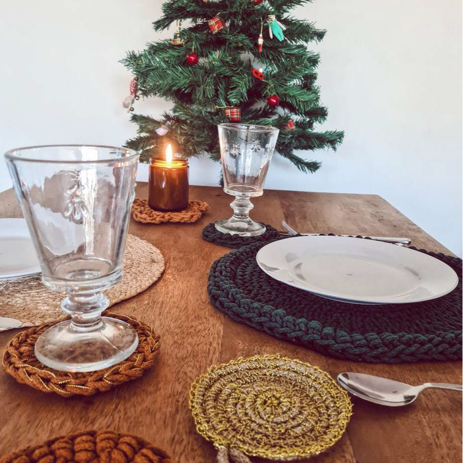 mesa navidad crochet