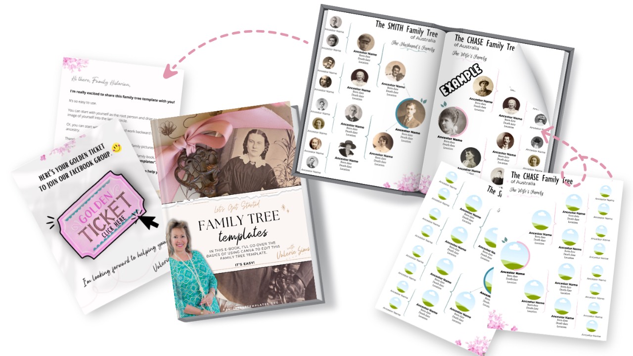 4 Generation Pedigree Chart Template