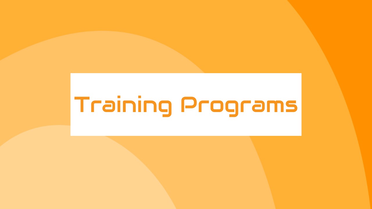 Traaining Program Training Programs