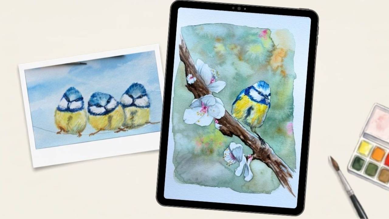 watercolour landscapes