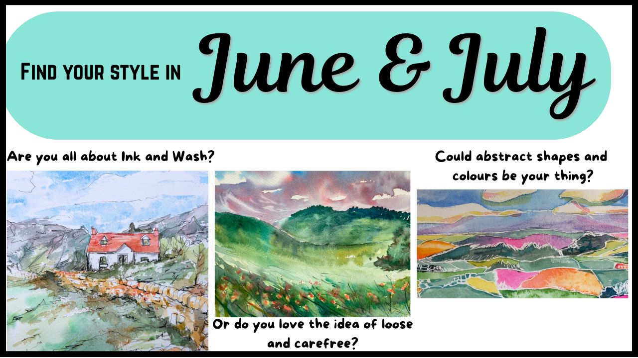watercolour landscapes