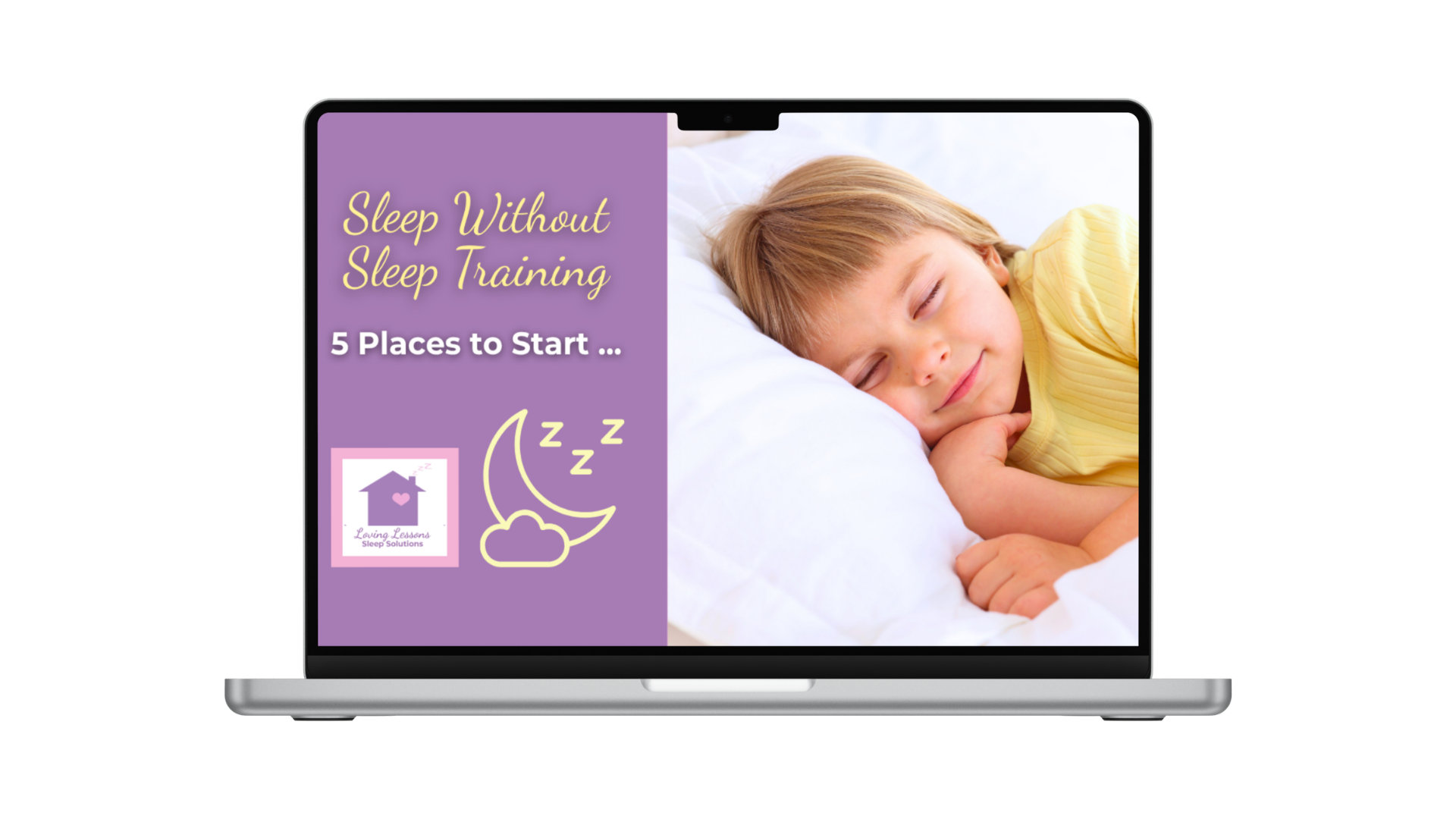 Free video lesson series teaching parents how to understand their child's sleep communication and get sleep without cry it out methods