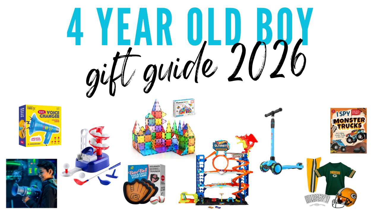 4 year old boy gift guide - toys, cars, hot wheels, and more