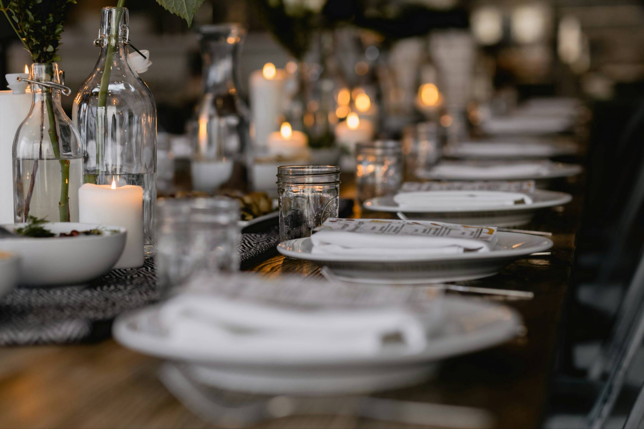 Dining and living area at Olives and Thyme