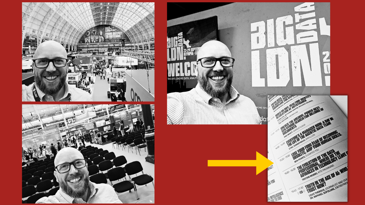 Picture of Ben smiling at Big Data LDN
