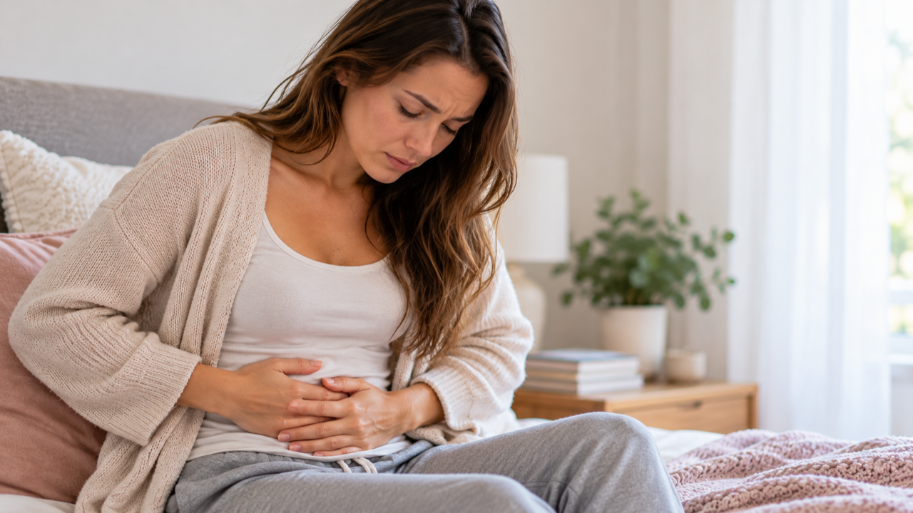 Woman Experiencing Early Miscarriage Signs