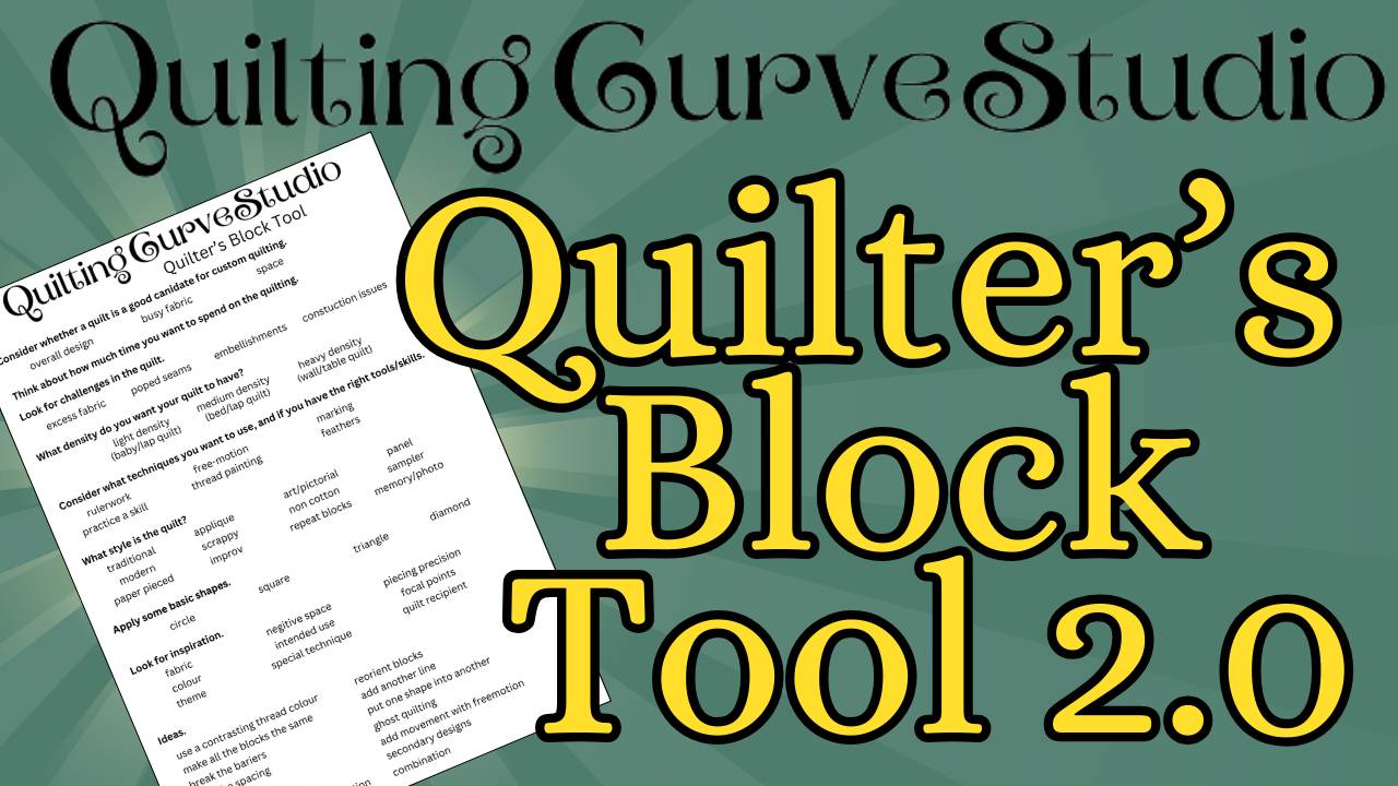 Quilter's Block Checklist for Custom Quilting