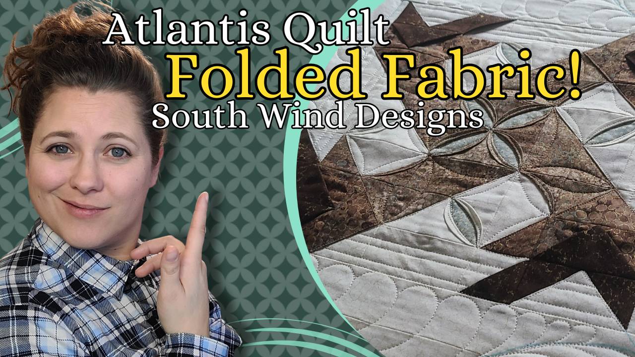 Atlantis Fins and Tails Quilt Custom Qulited Using Rulers