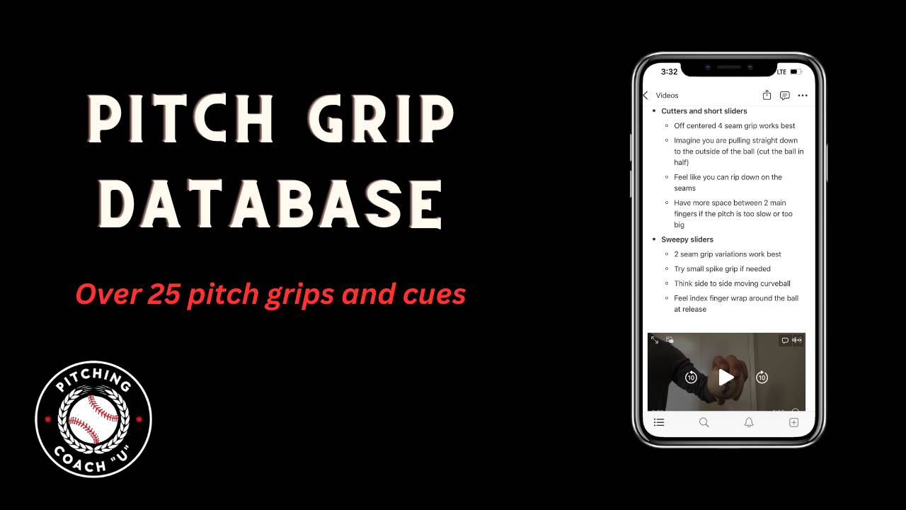 Pitching Coach “U” FREE Access to Pitch Grip Database