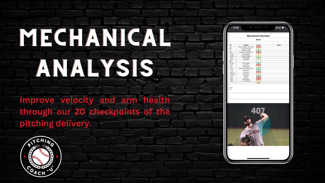Pitching Coach U Schedule Your Mechanical Analysis