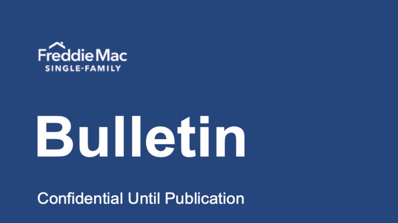 Freddie Mac Bulletin