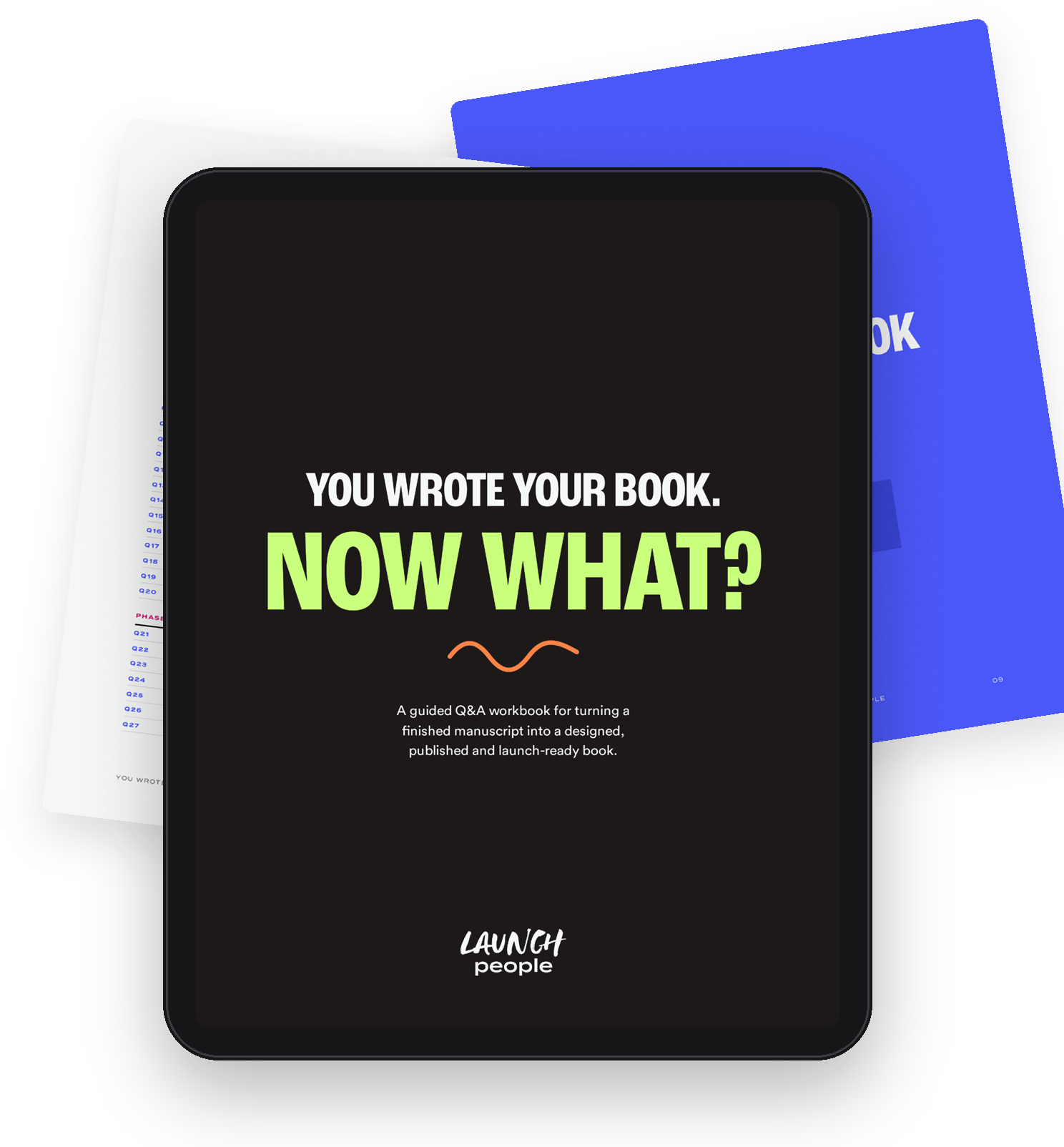 You Wrote Your Book. Now What? digital workbook on a tablet