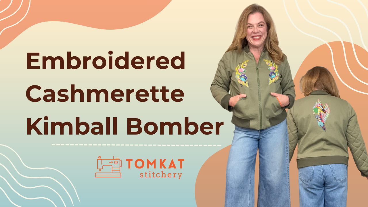 Whitney TomKat Stitchery Cashmerette Kimballl Bomber Jacket Sewing Pattern