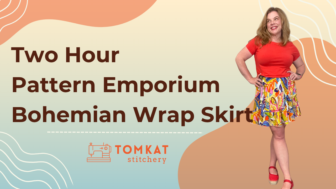 Whitney Tomkat Stitchery Sew Pattern Emporium Bohemian Wrap Skirt