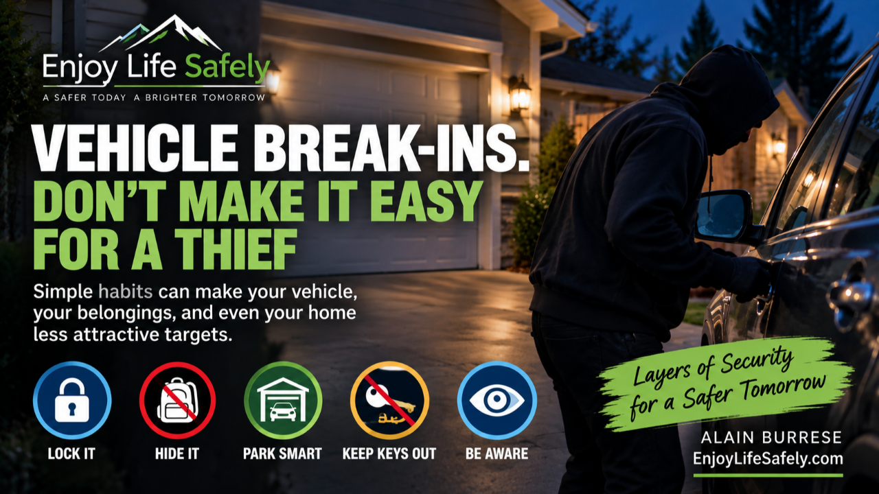 Vehicle Break-Ins: Don’t Make It Easy for a Thief