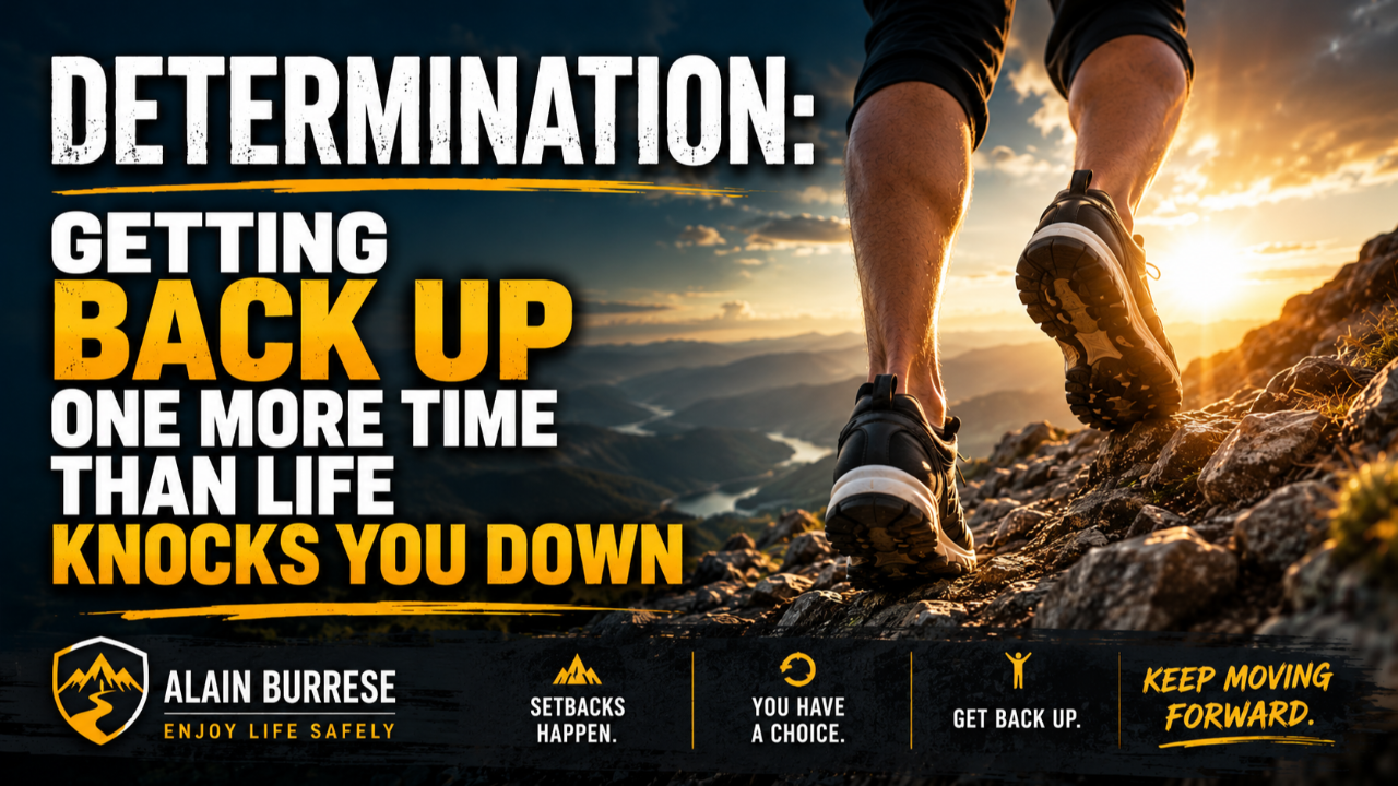 Determination Getting Back Up One More Time Than Life Knocks You Down