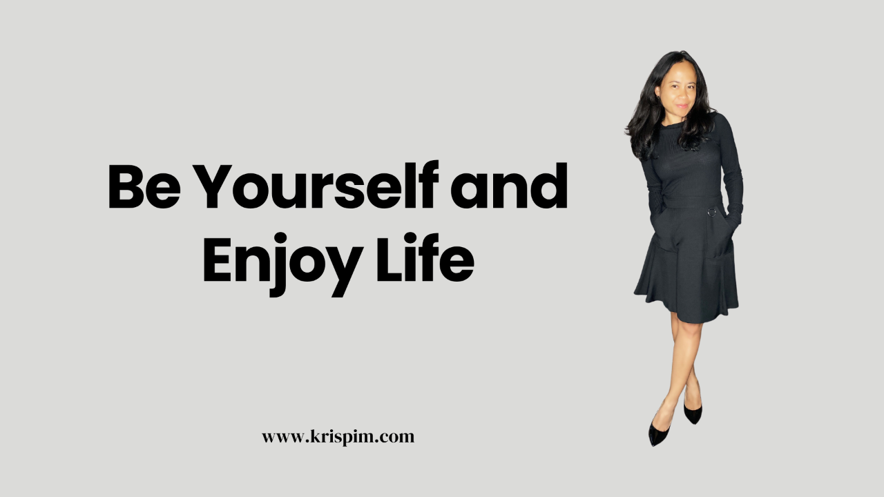 Kris Pim smiling, cover image for a post about being yourself