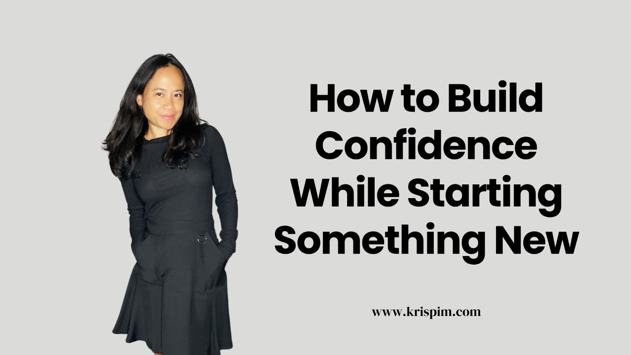 Kris Pim standing calmly, cover image for a post about building confidence in business