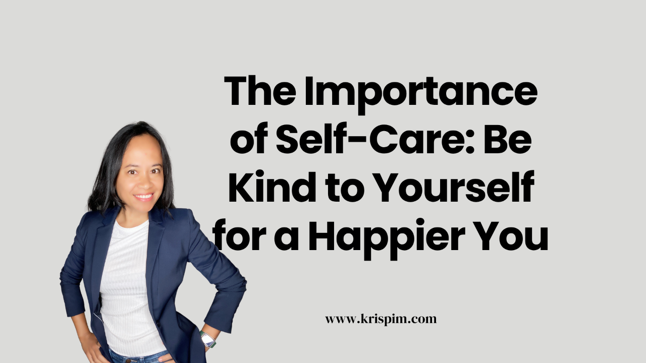 Kris Pim in business casual attire, cover image for a post about avoiding burnout while building a business