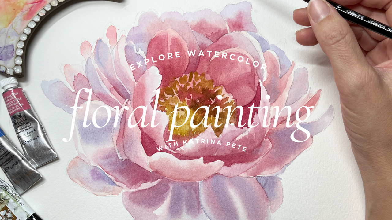 watercolor peony