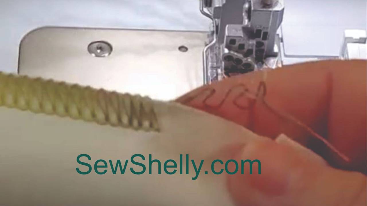 How to begin and end a serger seam without veering on and off