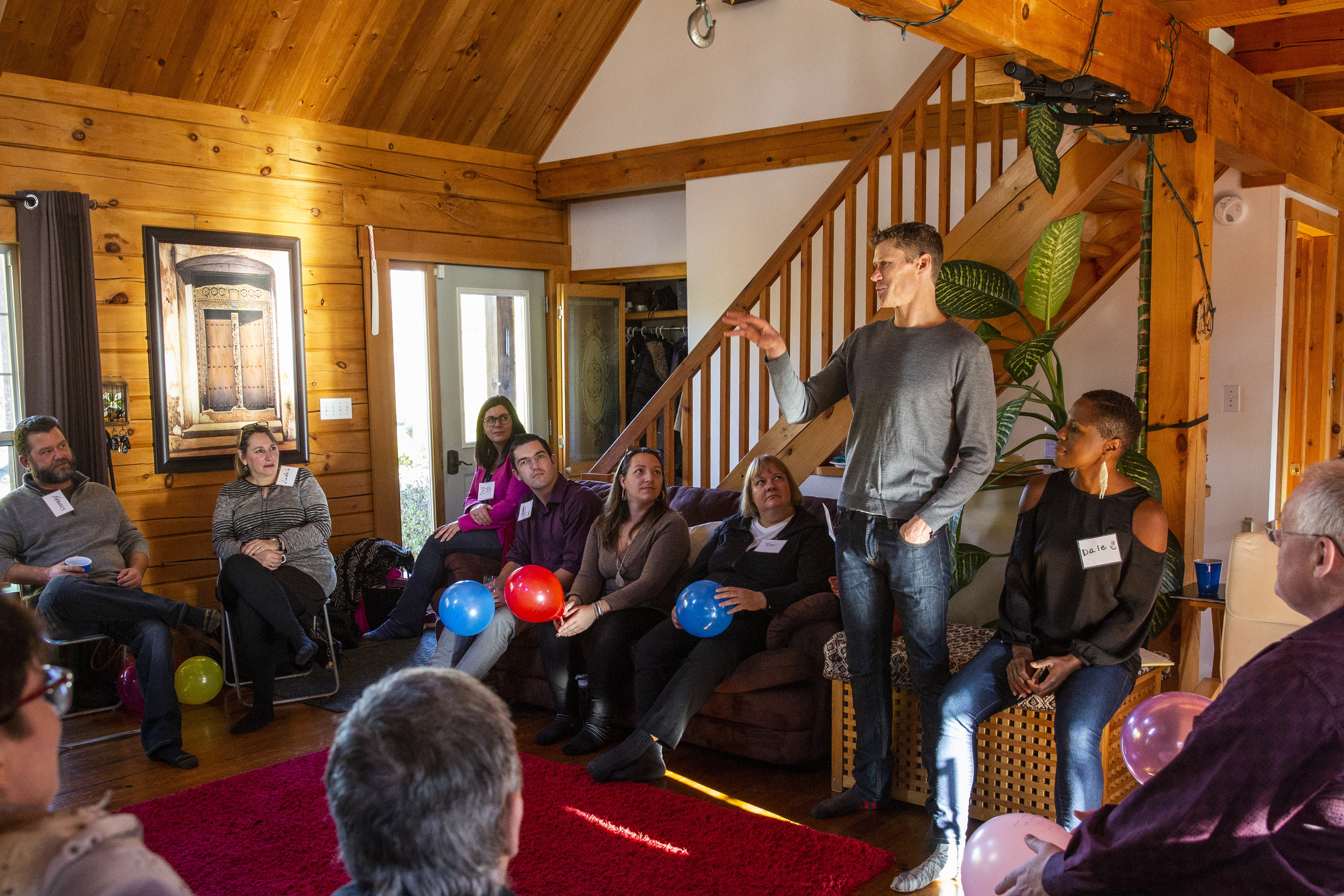 Trevor Stevenson facilitating a group