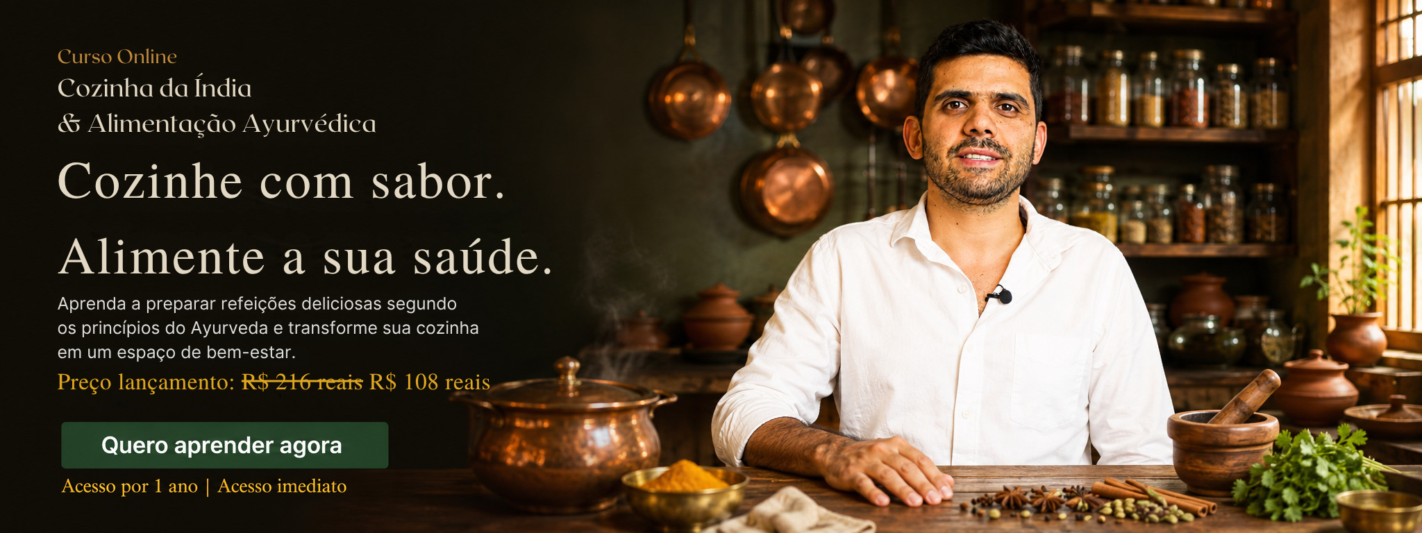 Cozinha da Índia & Alimentação Ayurvédica
