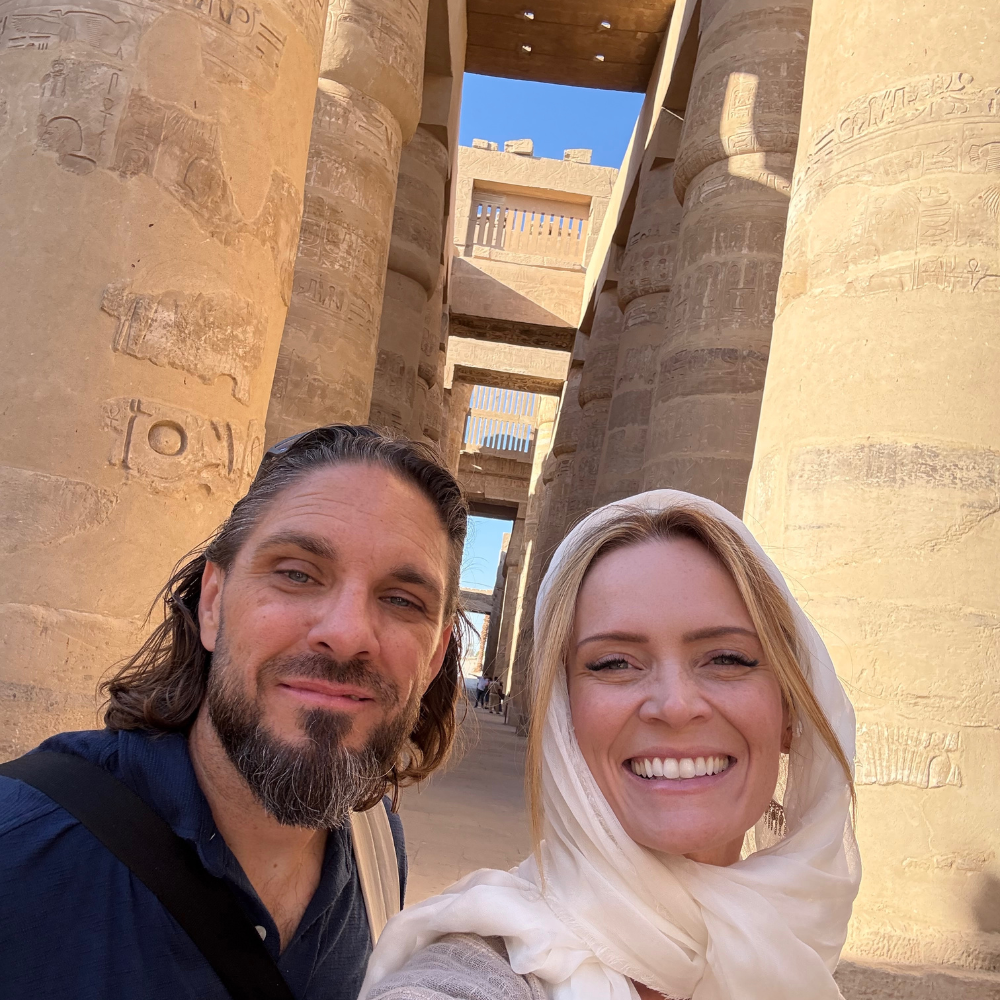 JJ and Michael in Egypt