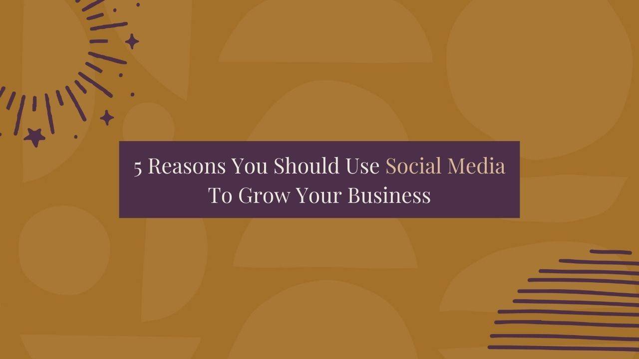 5 Reasons You Should Use Social Media To Grow Your Business