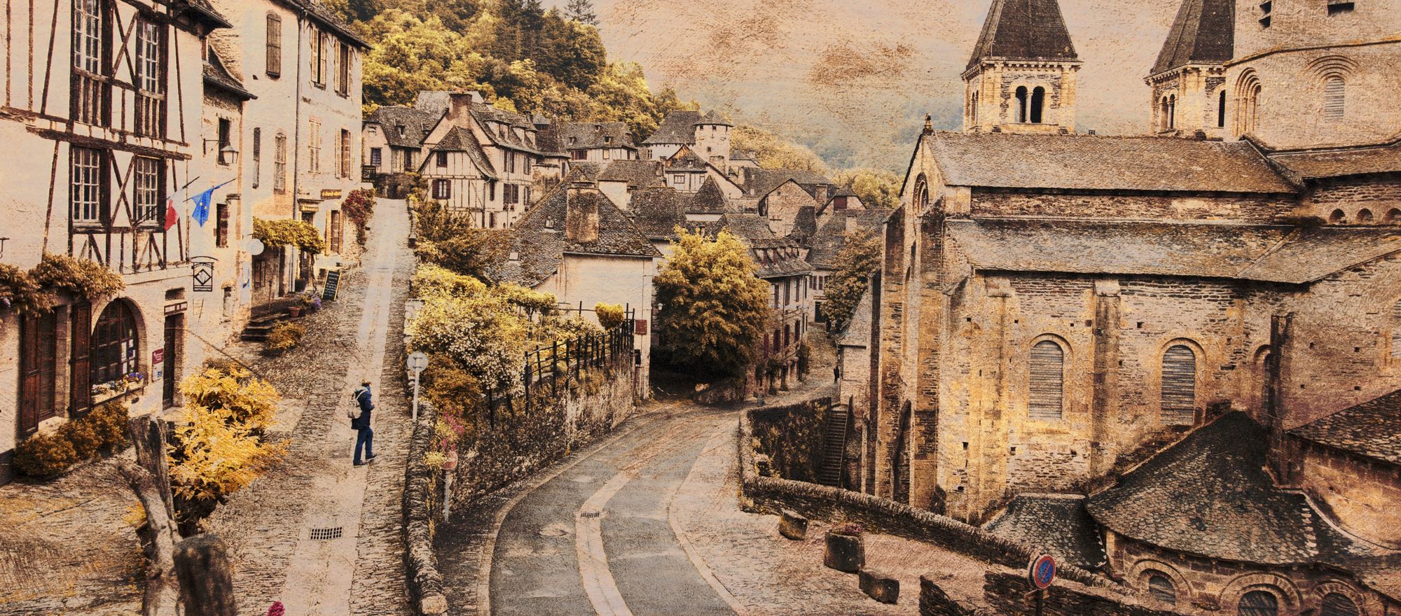 A misty hilltop village in the Loire Valley, France, where Martin and Samantha Lee Osner run the Chateau Art and Photography Workshop