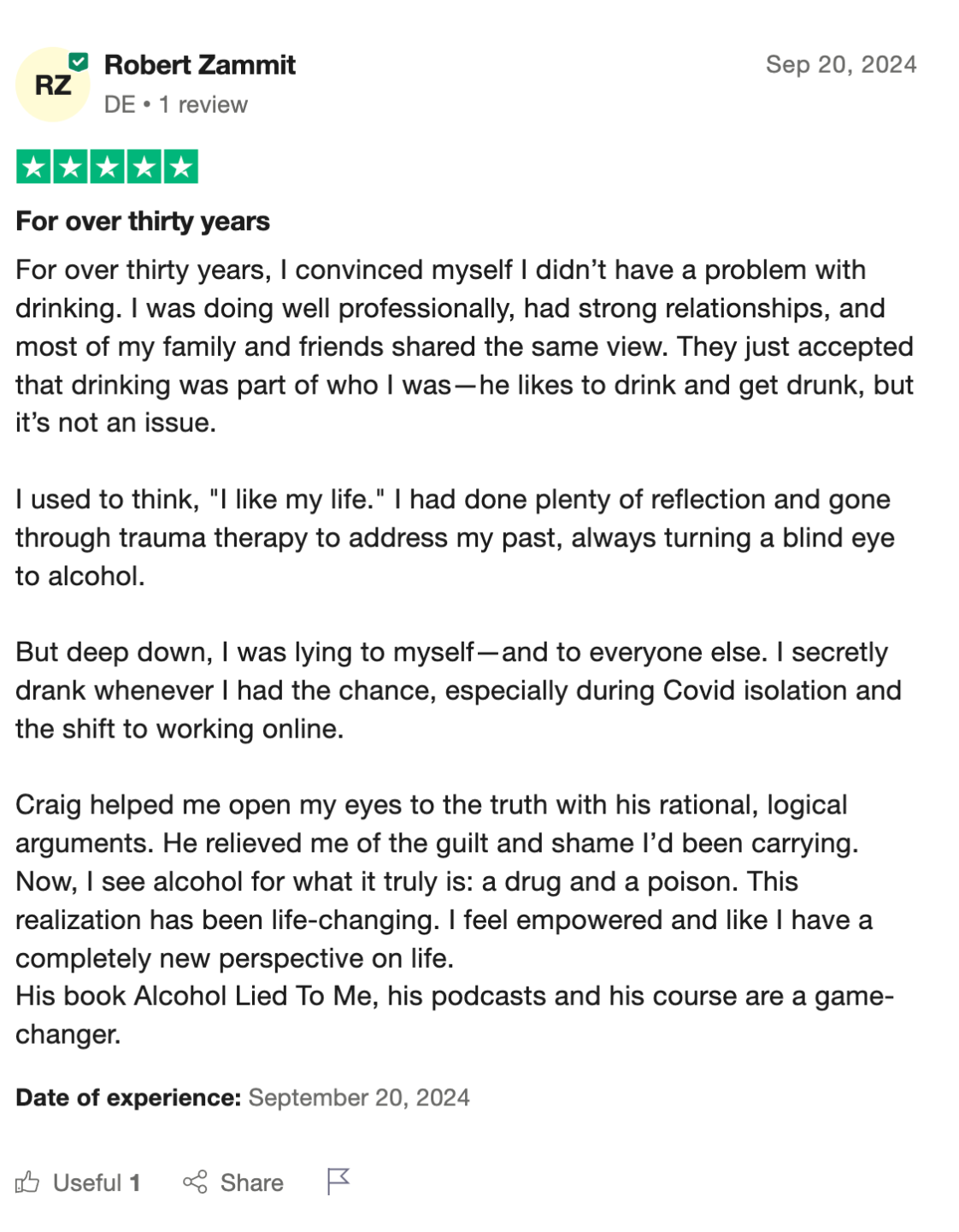Stop Drinking Expert Reviews