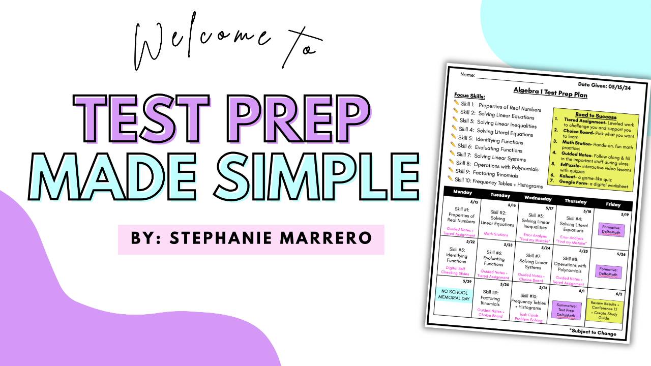Thank you For Purchasing Test Prep Made Simple