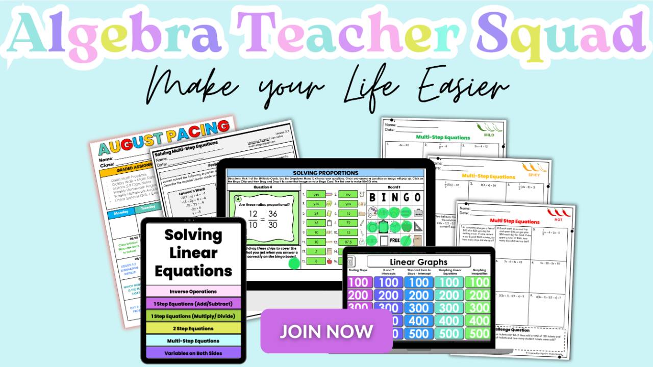 Squad Margin Math Algebra Teacher Squad Math Membership