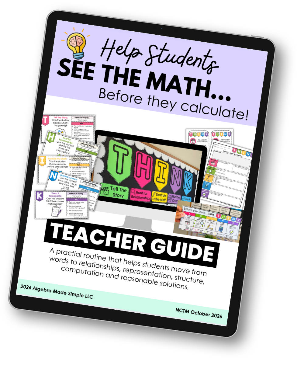 THINK Teacher Guide on an iPad