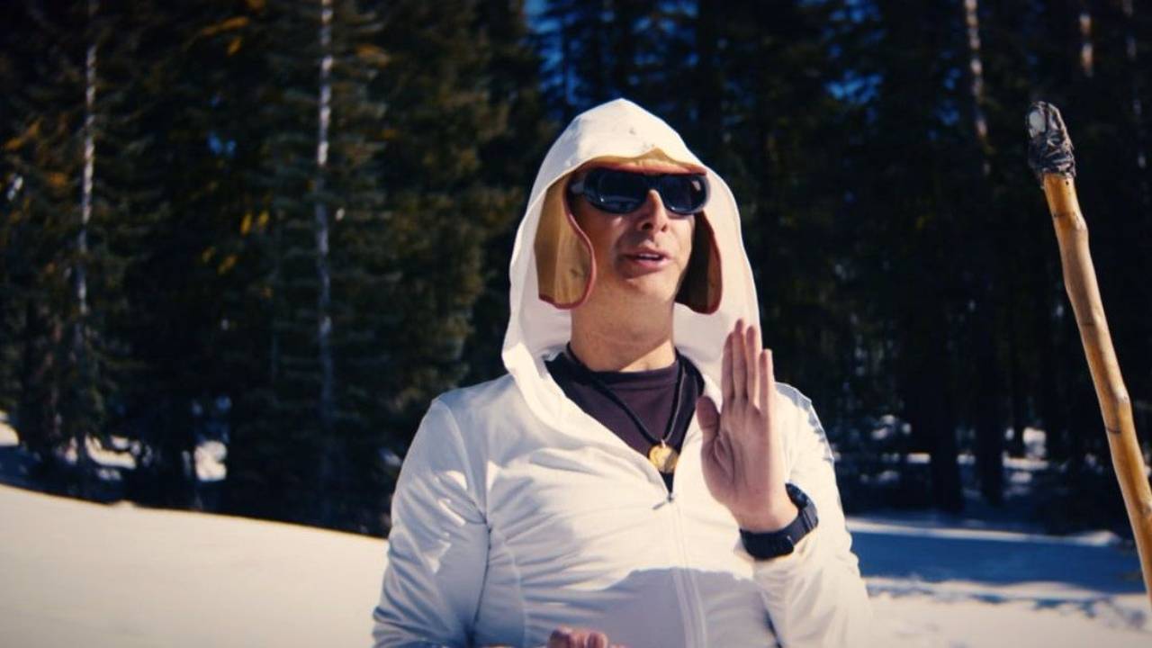 Paul of Venus in the winter snow on Mount Shasta