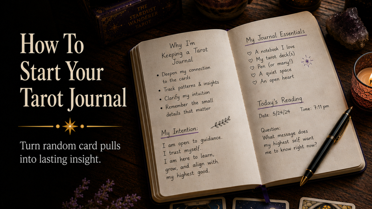How To Start Your Tarot Journal