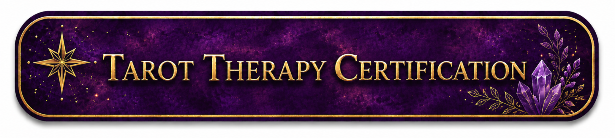 Button Saying Tarot Therapy Certification