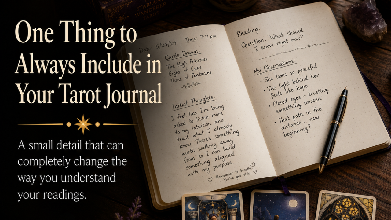 One thing to always include in your Tarot journal