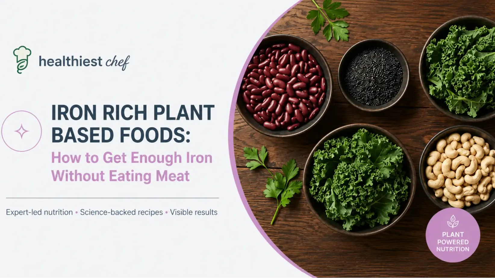 Iron rich plant based foods
