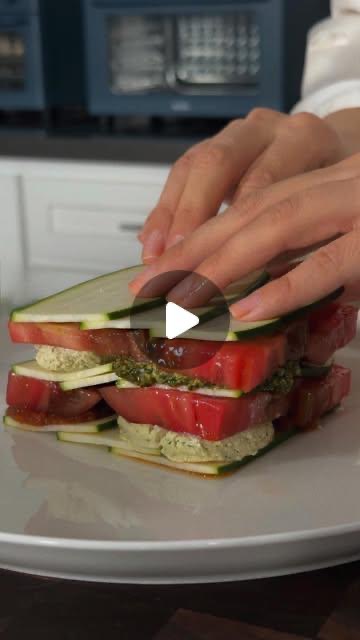 Raw zucchini lasagna