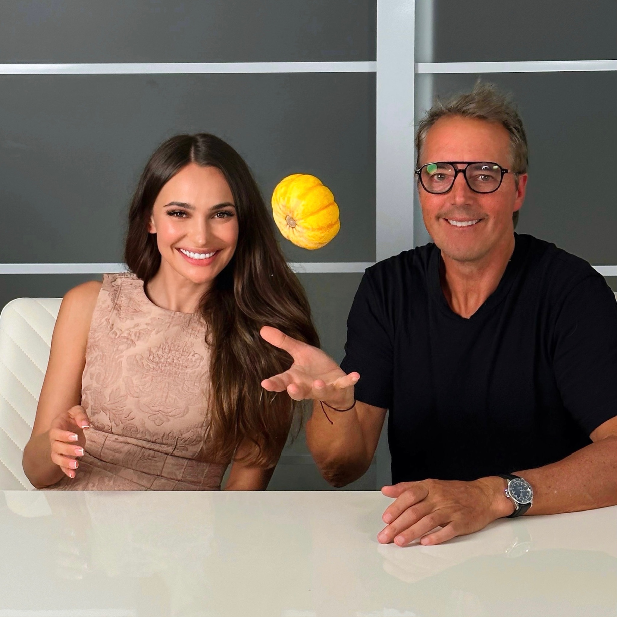 Natalie Golba with Blue Zones founder Dan Buettner