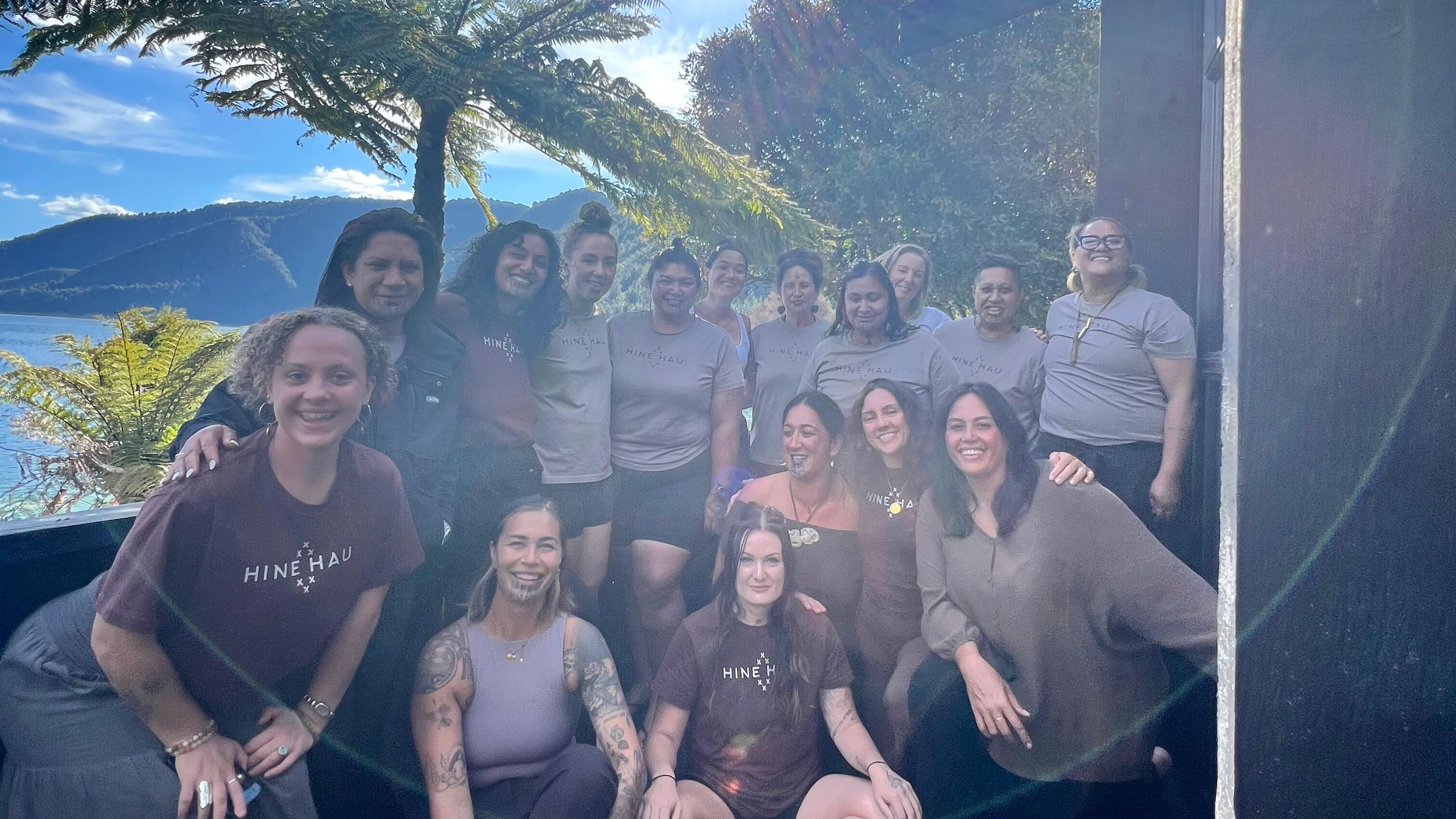 HineHau practitioners at a 7-day immersion training in Rotorua. 
