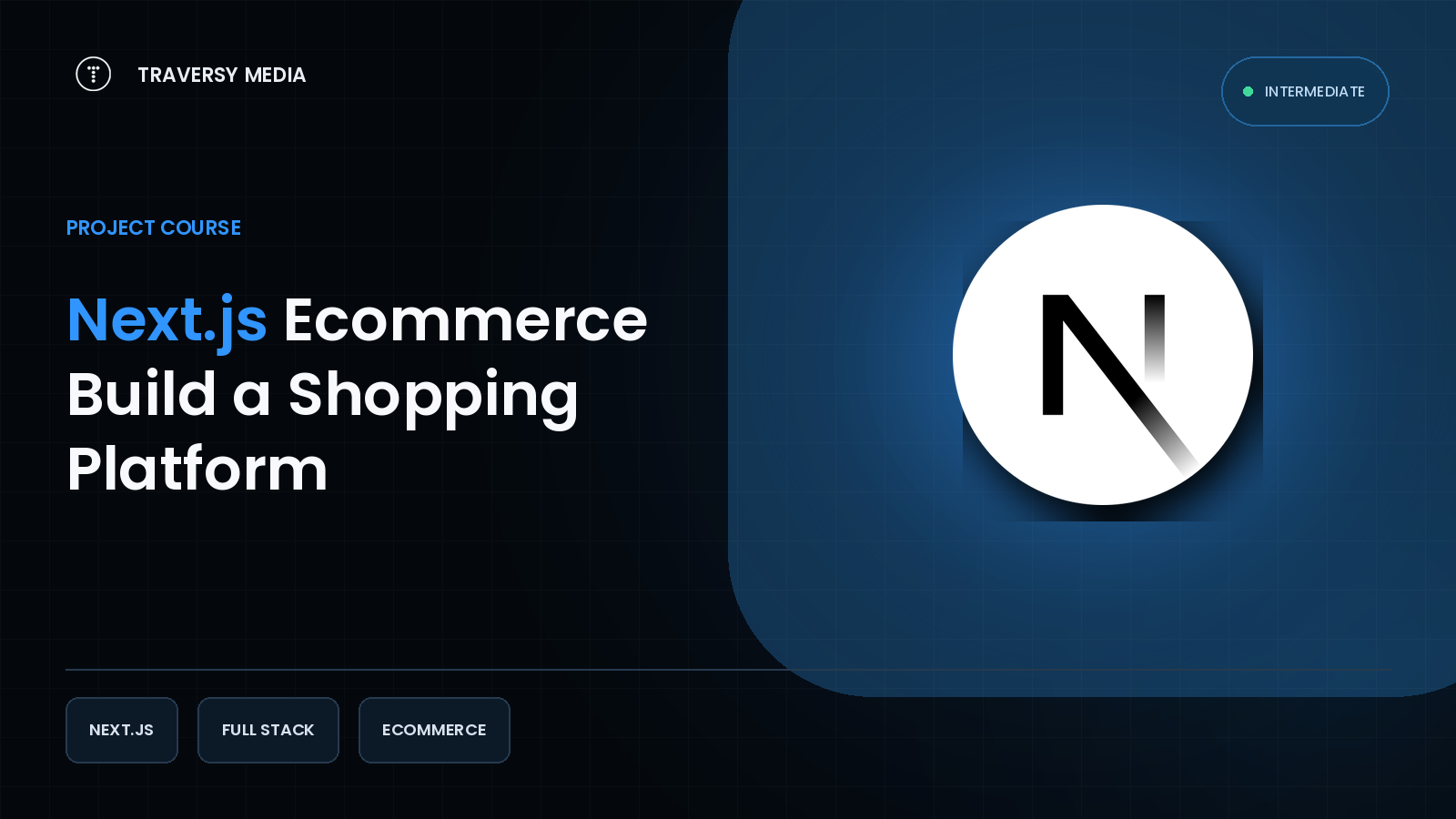 Next.js Ecommerce Build a Shopping Platform course cover
