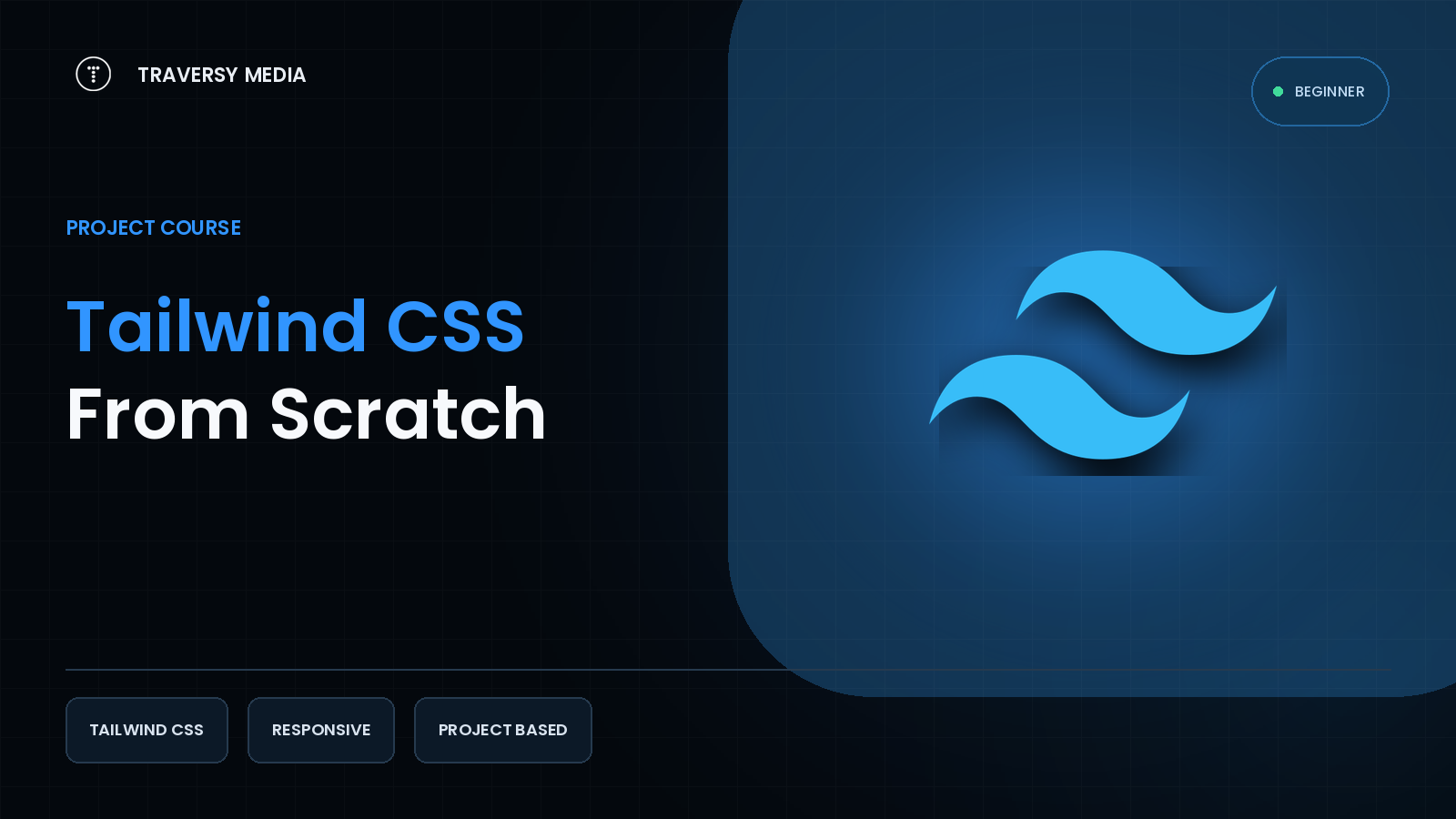 Tailwind CSS From Scratch course cover