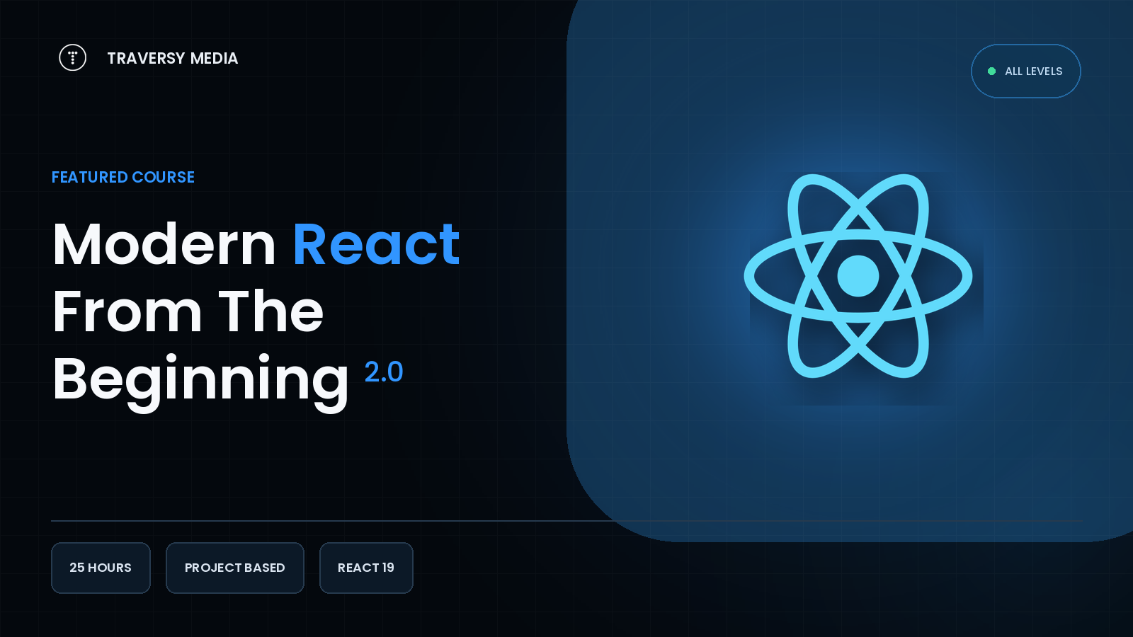 Modern React From The Beginning course