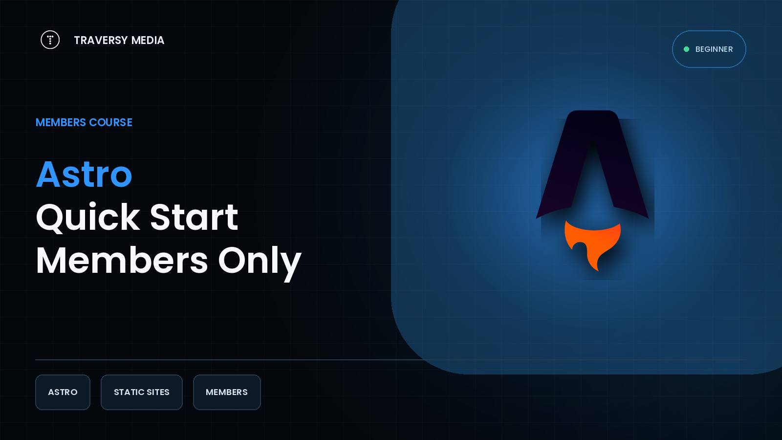 Astro Quick Start course cover