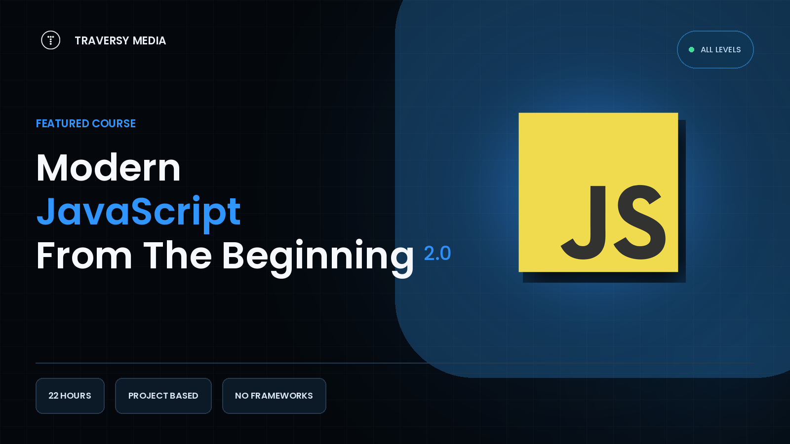 Modern JavaScript From The Beginning course